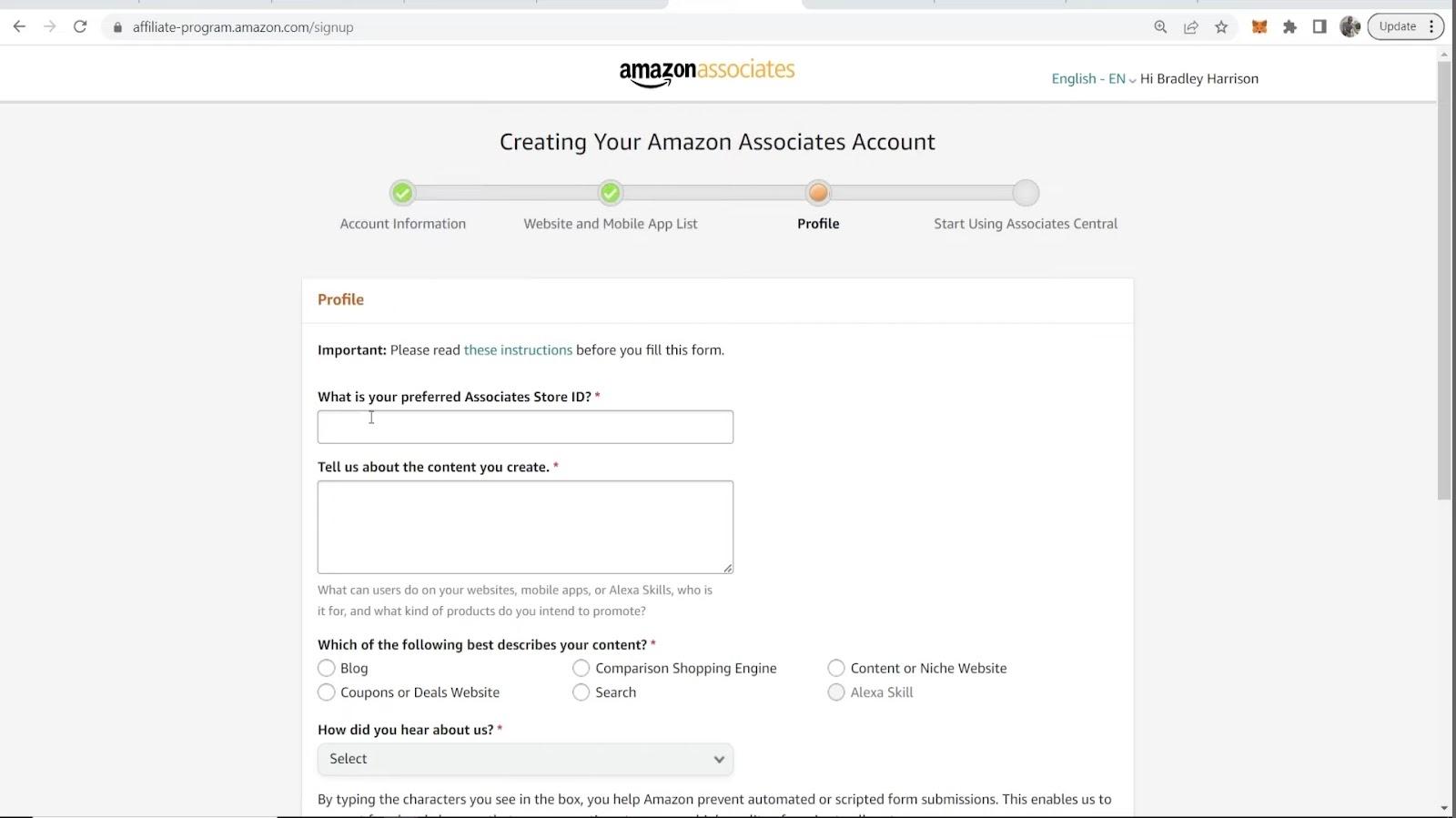 amazon affiliate