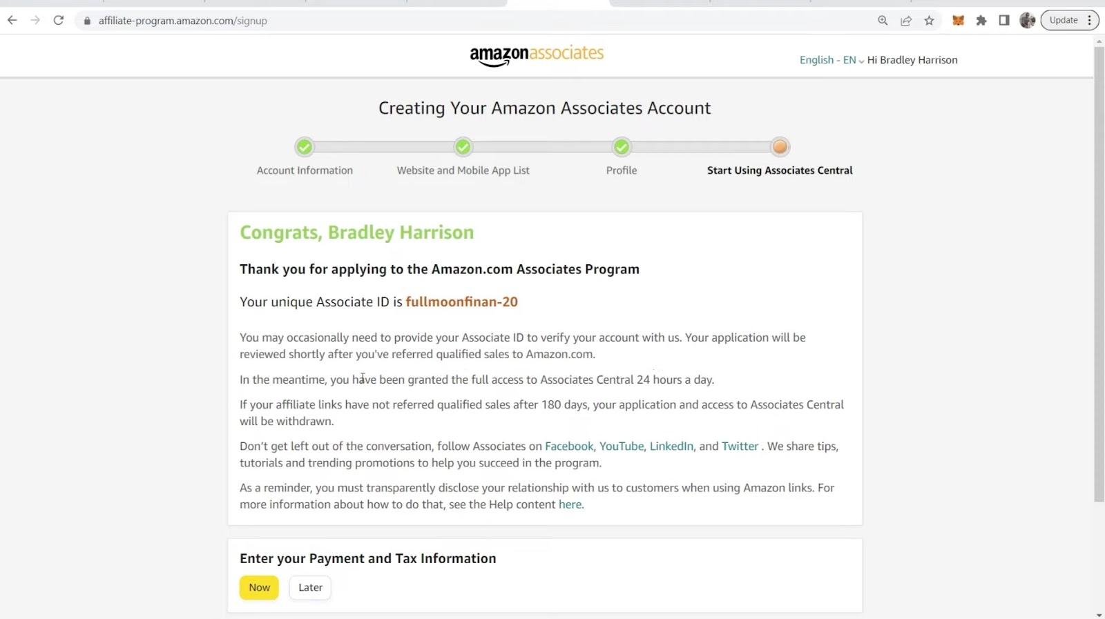 amazon affiliate