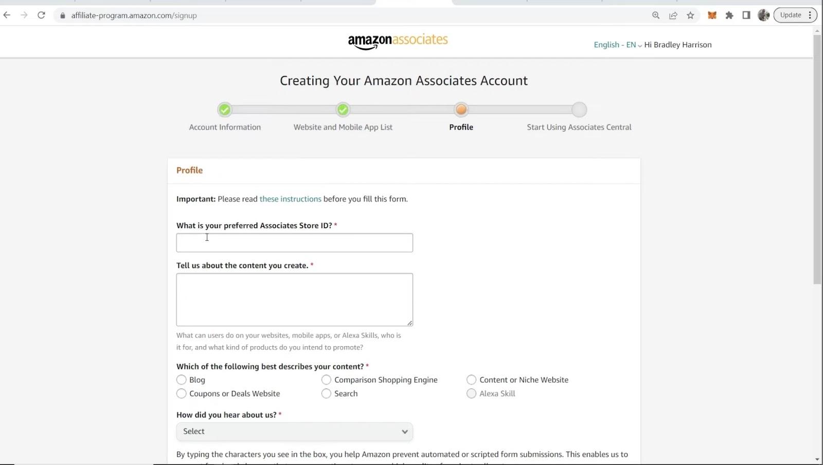 amazon affiliate